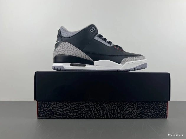 One Kick Black Cement Air Jordan 3 DN3707-010 0716